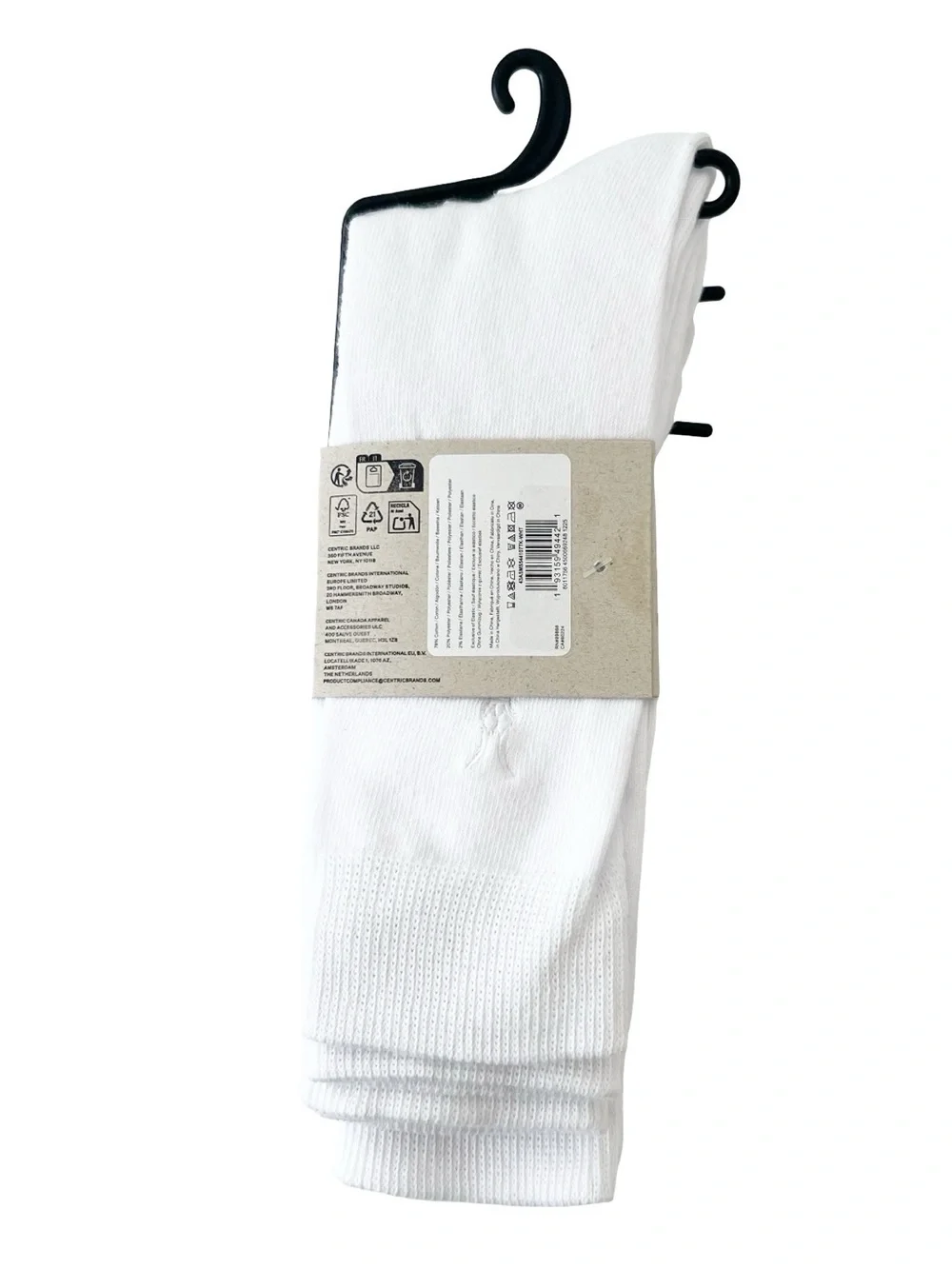 Allsaints 3 Pairs Crew Socks White Shoe Size 7-13 NIB
